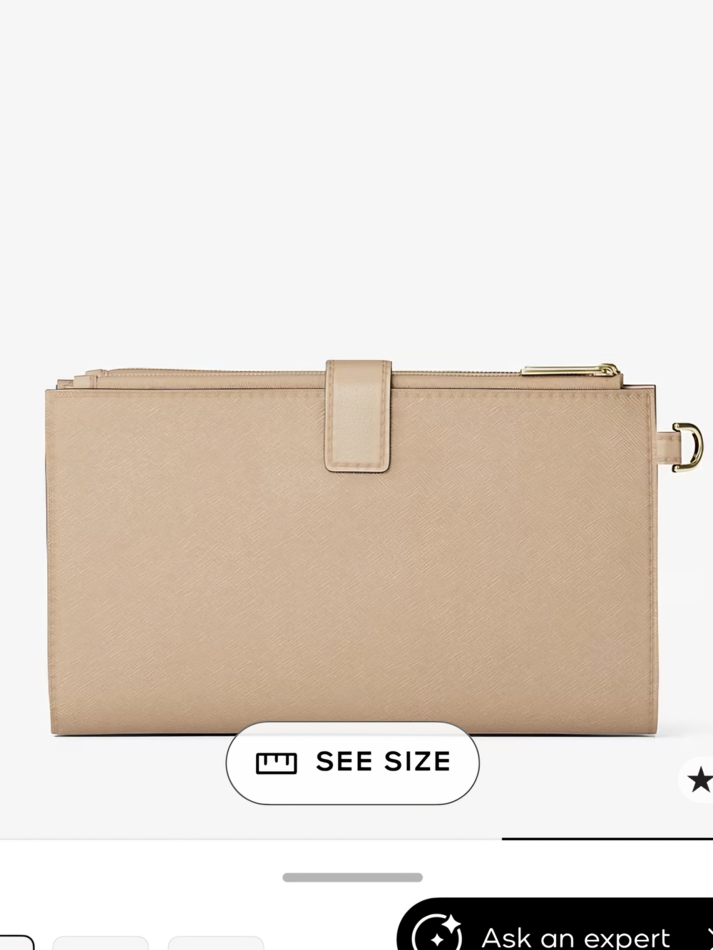 Michael Kors Jet Set Travel Double Zip Leather Wallet Nude - Picture 4 of 15